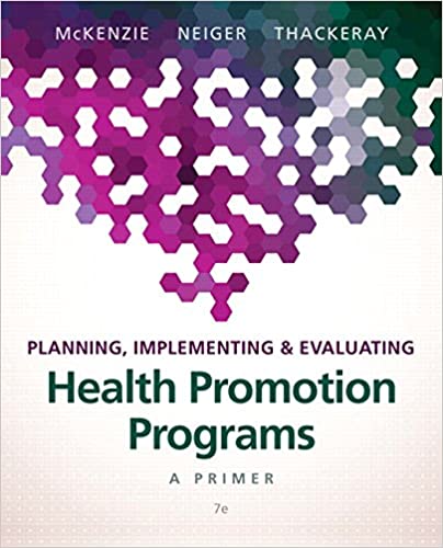 Planning, Implementing & Evaluating Health Promotion Programs: A Primer (7977281945838)